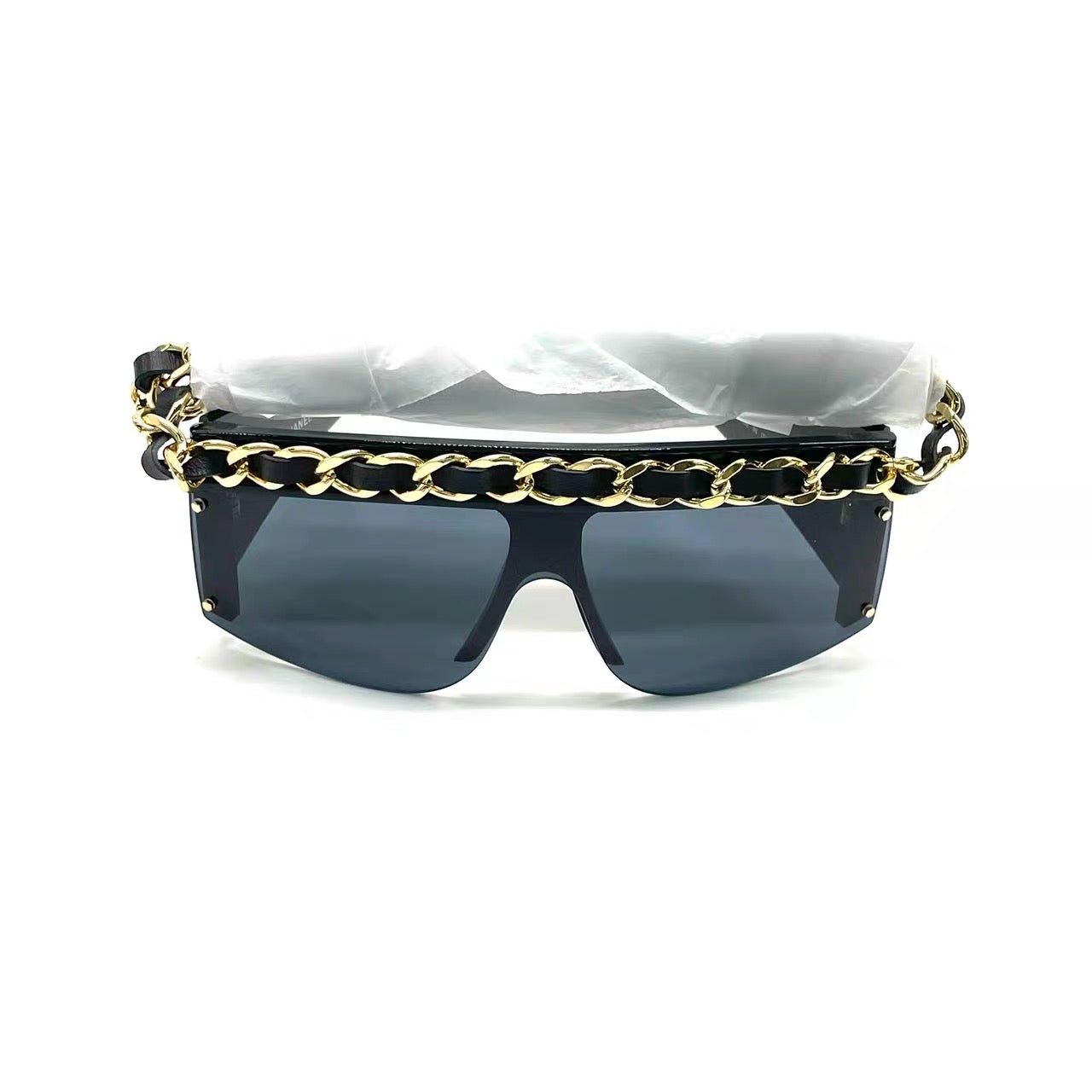 Chanel 1992 runway chain sunglasses