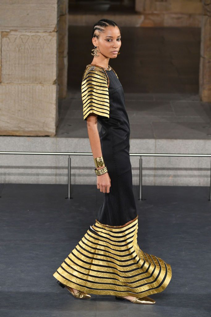 Chanel 2019 Egyptian Black Nile Jumbo CC Earrings