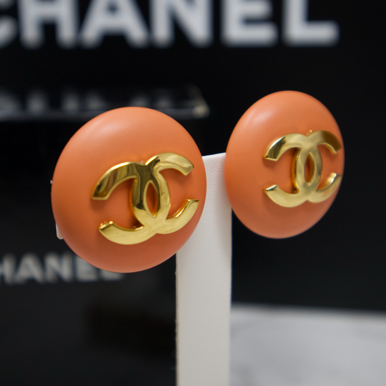 Chanel 80s Button Earrings - Clip On – ANK World Collectibles