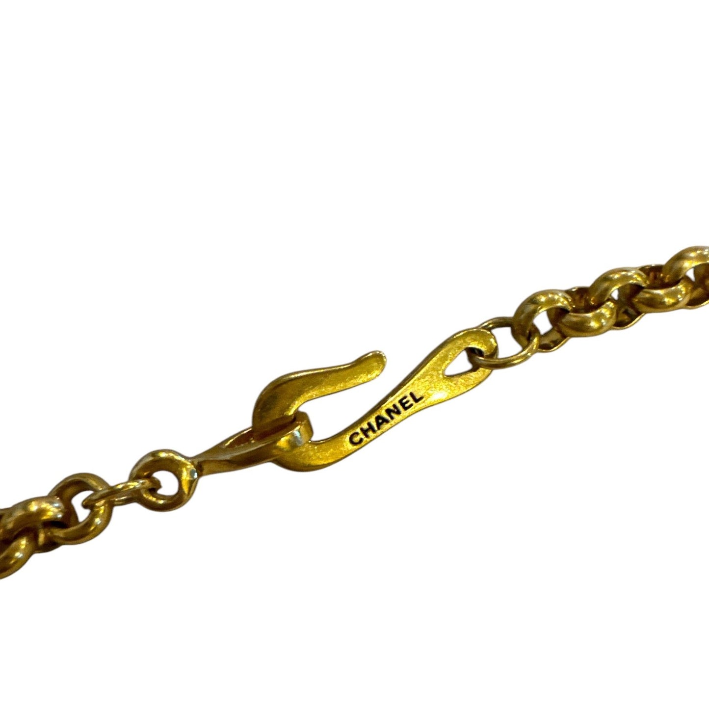 Chanel 1998 CC Logo Interlocking Rolo Chain Necklace