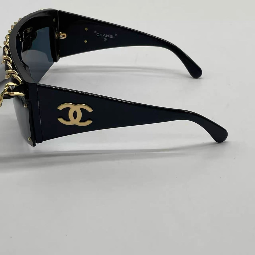 Chanel 1992 runway chain sunglasses