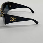 Chanel 1992 runway chain sunglasses