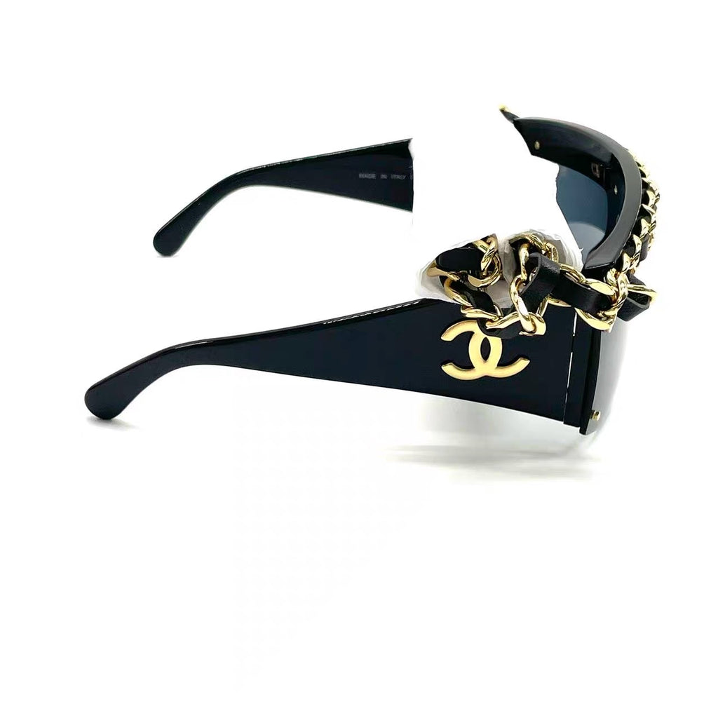 Chanel 1992 runway chain sunglasses