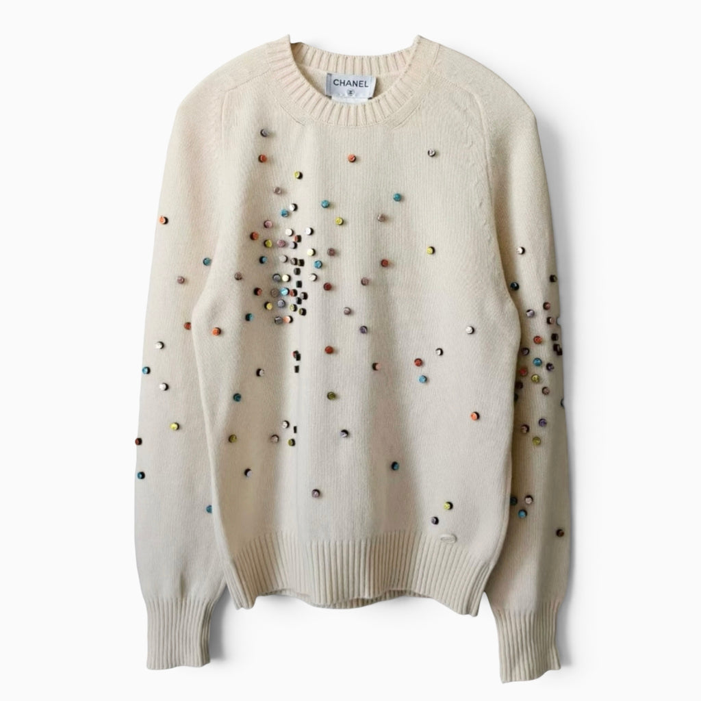 Chanel 2014 Supermarket Collection Candy Cashmere Sweater Sz 34