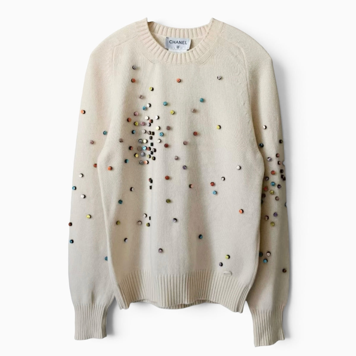 Chanel 2014 Supermarket Collection Candy Cashmere Sweater Sz 34