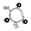 Chanel 2004 Vinyl Record & Cassette Tape Multi-Charm Bracelet