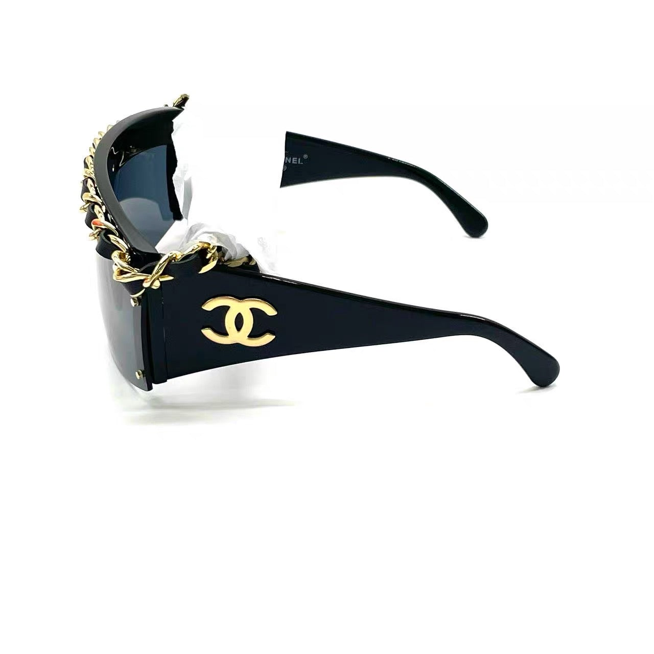 Chanel 1992 runway chain sunglasses