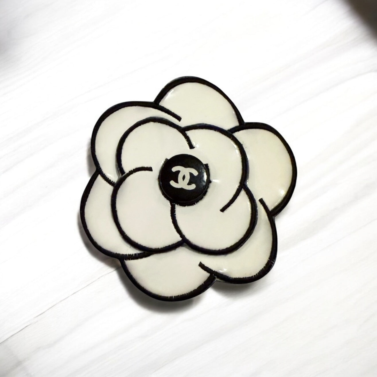 Chanel 1995 Barbie Collection White Camellia Brooch