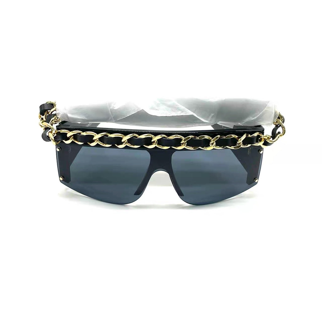 Chanel 1992 runway chain sunglasses