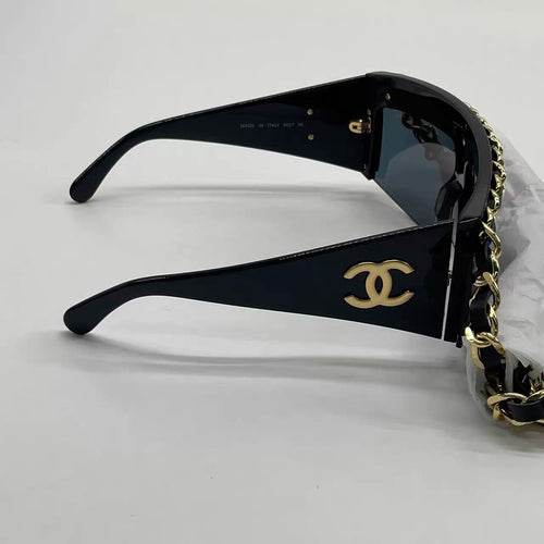 Chanel 1992 runway chain sunglasses