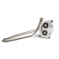 Chanel 2004 Cassette Tape CC Letter Logo Pendant Necklace