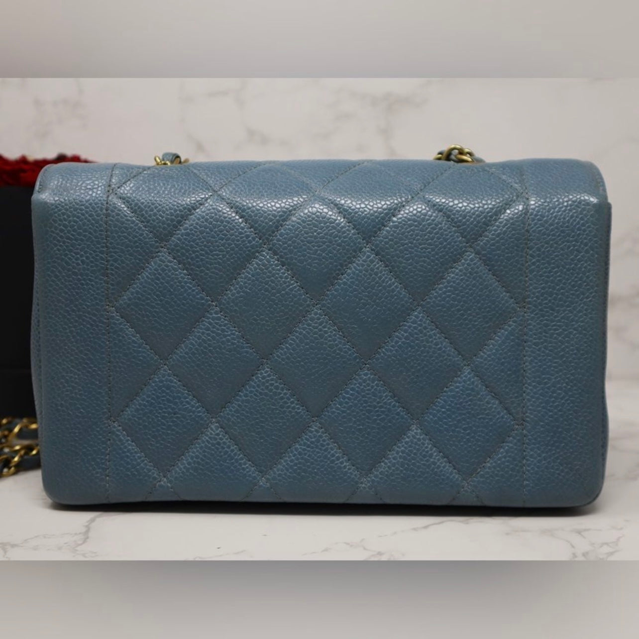 Chanel Diana Baby Blue Caviar