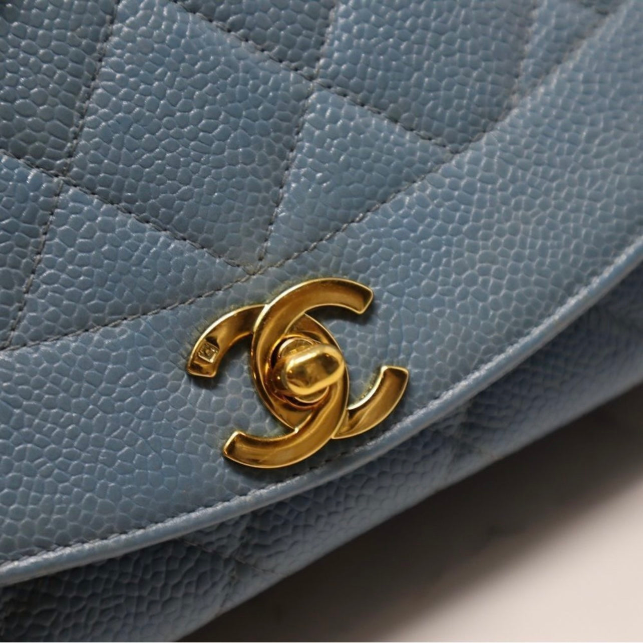 Chanel Diana Baby Blue Caviar