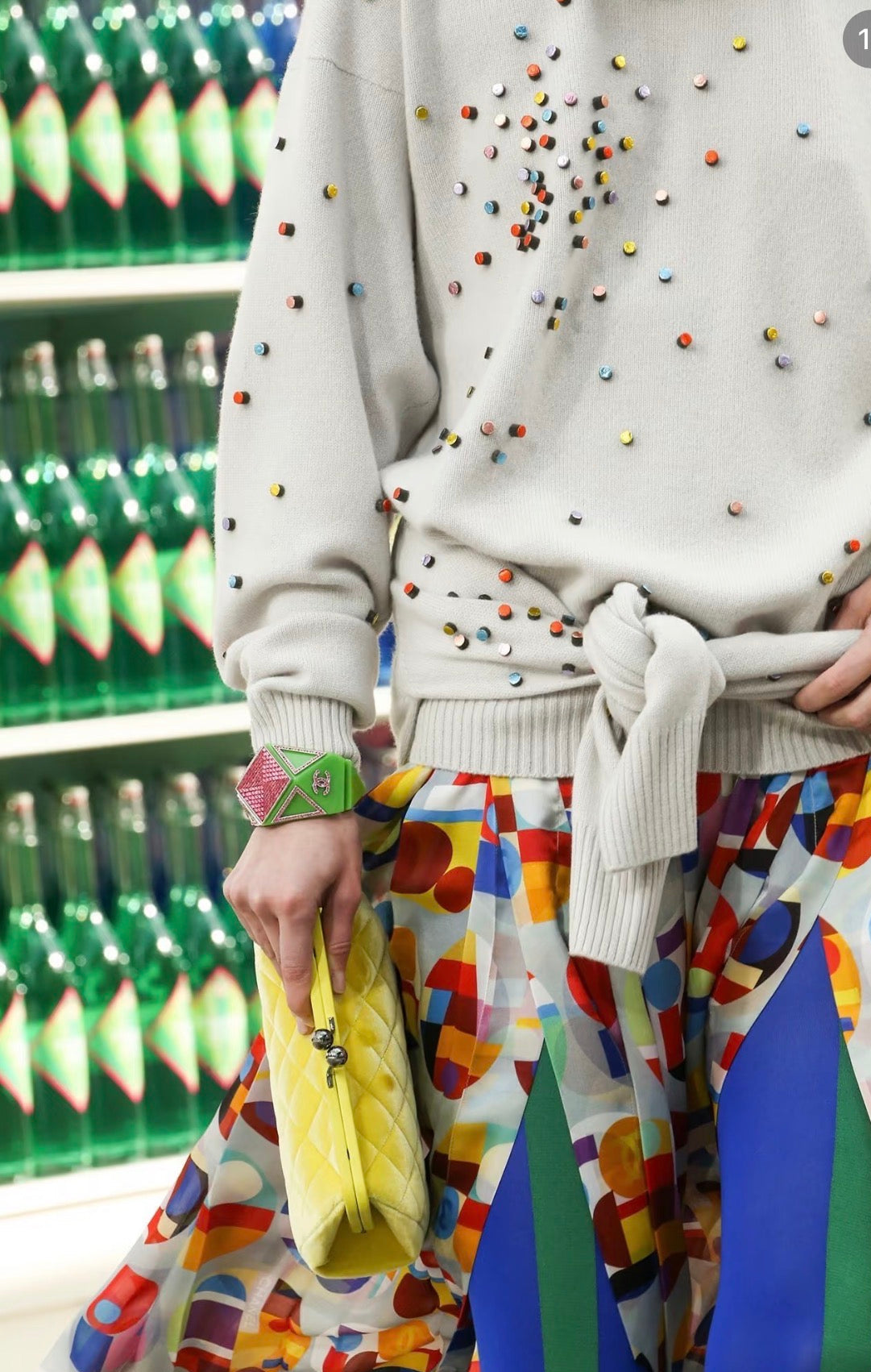 Chanel 2014 Supermarket Collection Candy Cashmere Sweater Sz 34