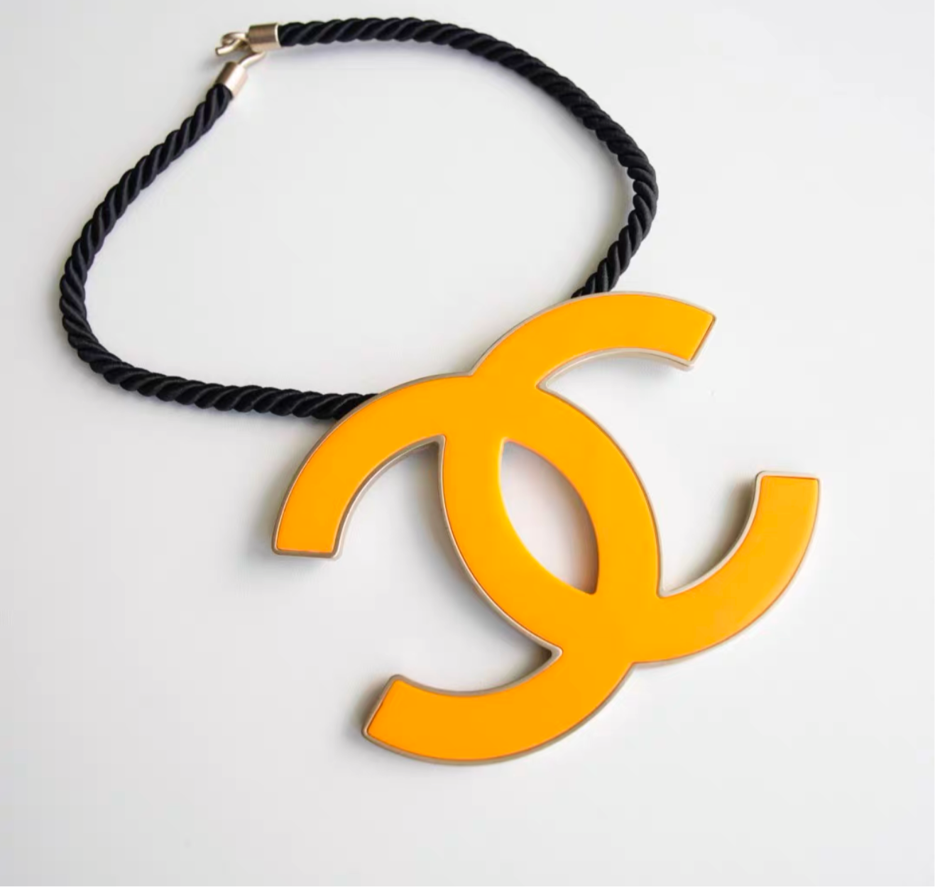 Chanel Yellow Jumbo CC Choker