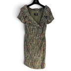 Chanel 2017 Coco Cuba Runway Green Tweed Long Dress Sz 38
