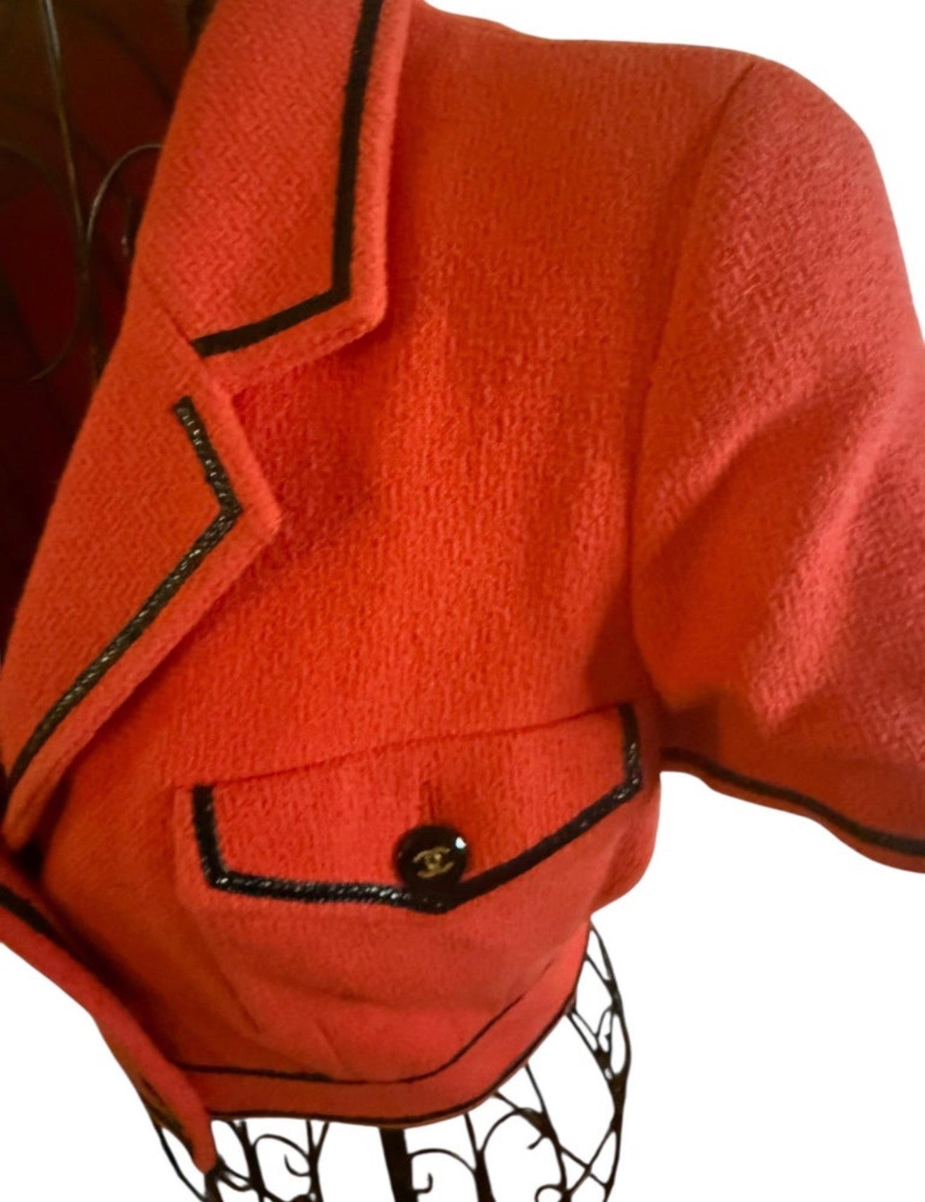 Chanel 1995 Barbie Collection Bolero Cropped Jacket Red Size 40