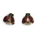 Chanel 2018 Ladybug CC Pearl Pierced Earrings