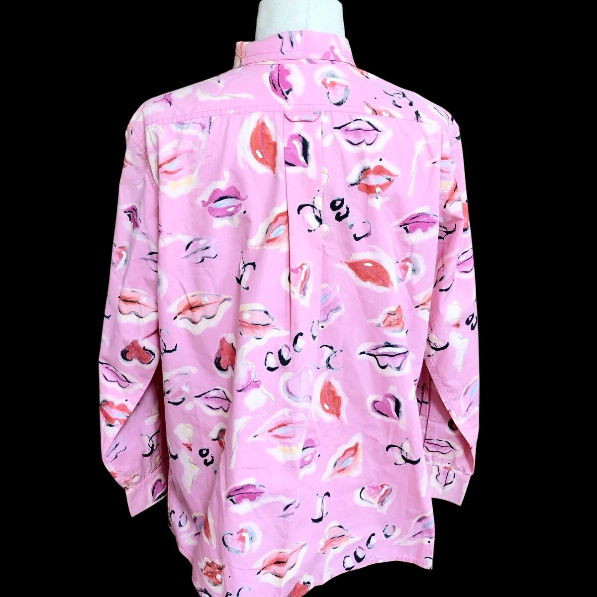 Chanel 1995 Barbie Collection Pink Lip Print Shirt
