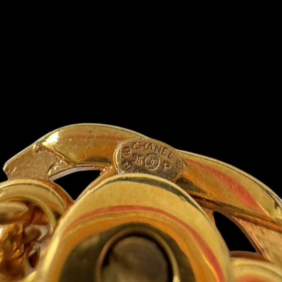 Chanel 1996 Vintage Letter Logo Turnlock Bracelet