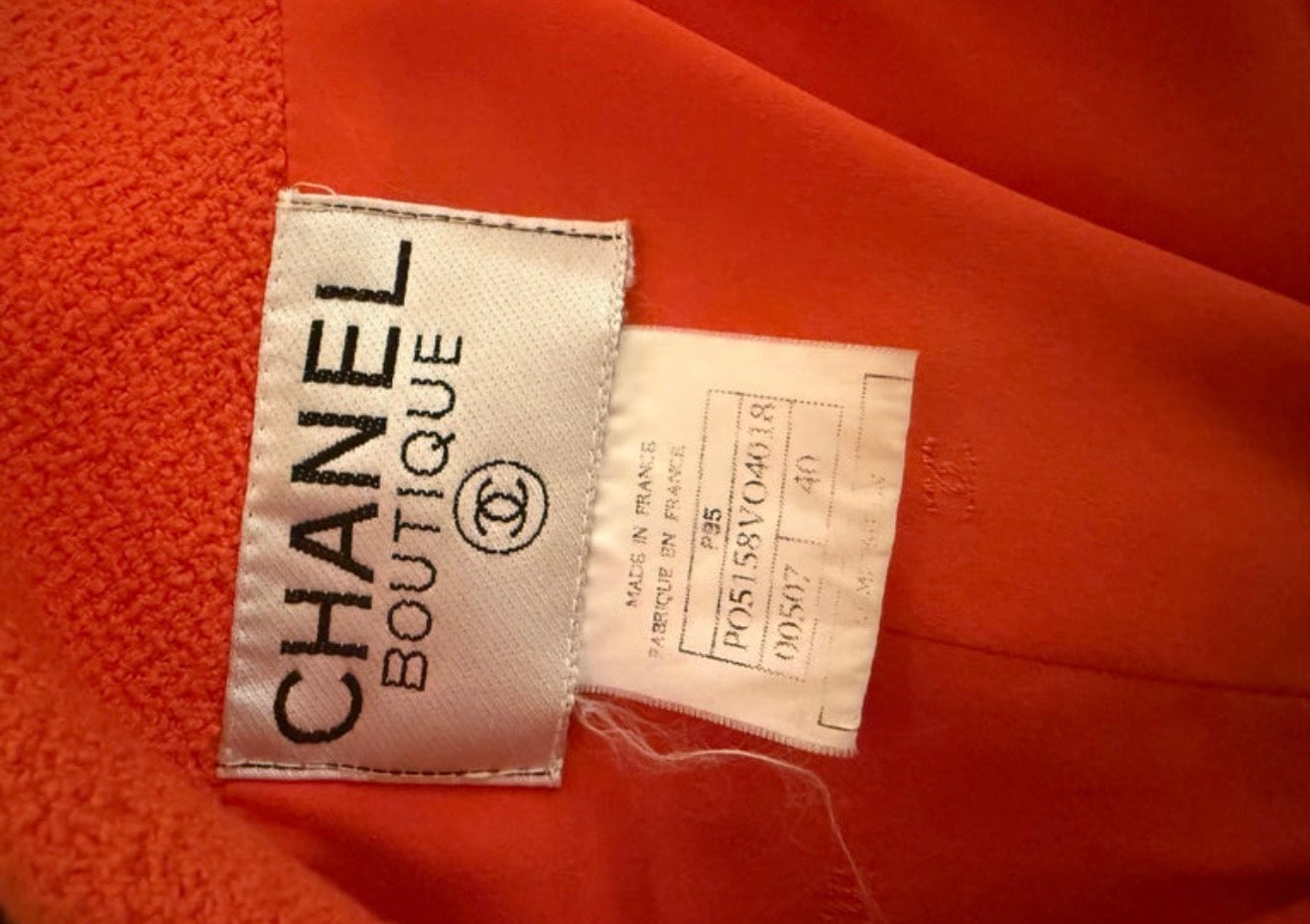Chanel 1995 Barbie Collection Bolero Cropped Jacket Red Size 40