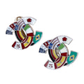 Chanel 2003 World CC Clip On Earrings