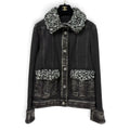 Chanel 2016 Washed Charcoal Black Denim Jacket