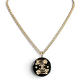 Chanel 2015 Brasserie Collection Fork Spoon Utensil CC Black Gold Small Necklace