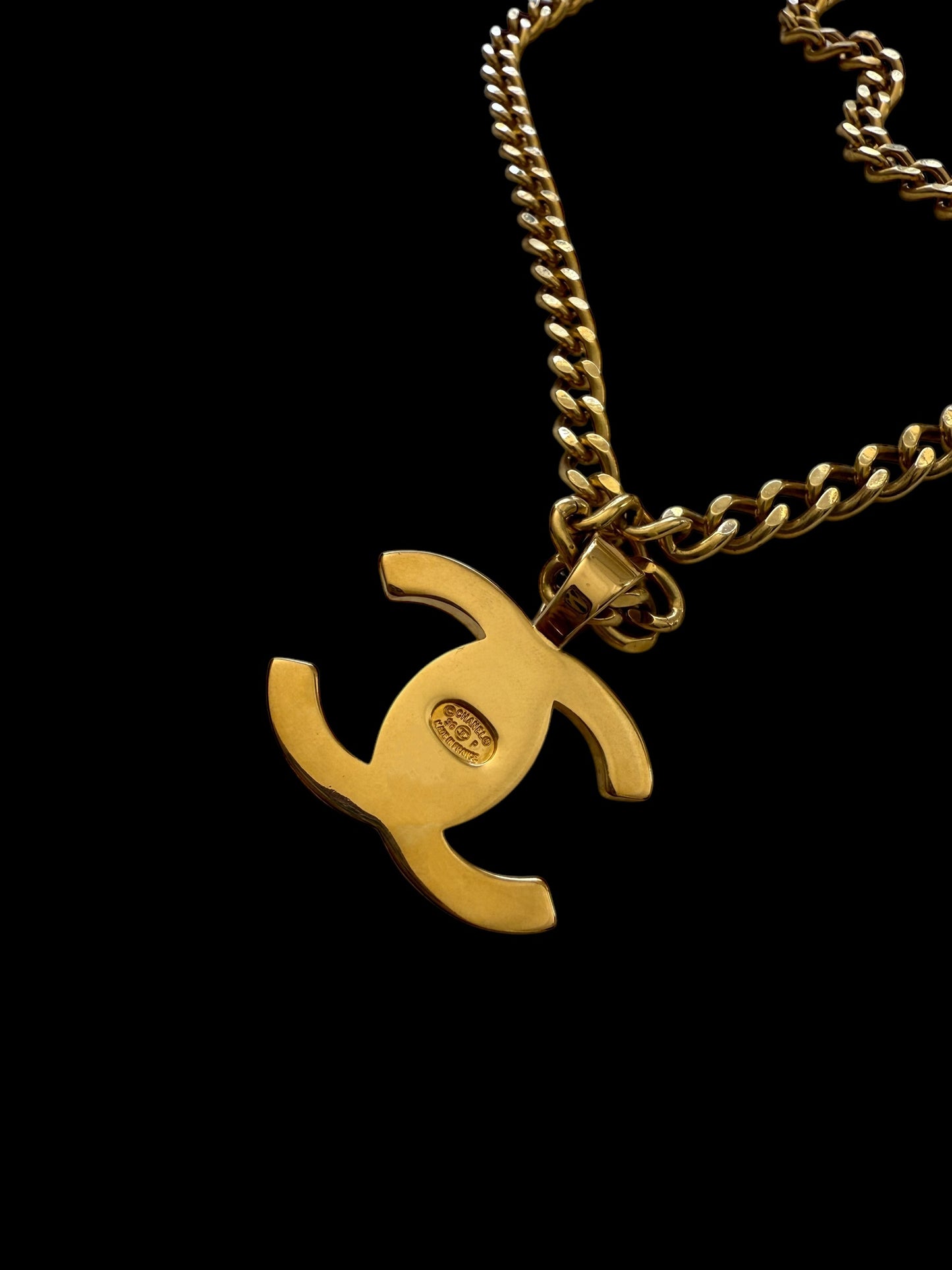 Chanel 1996 Long Double Turnlock Necklace