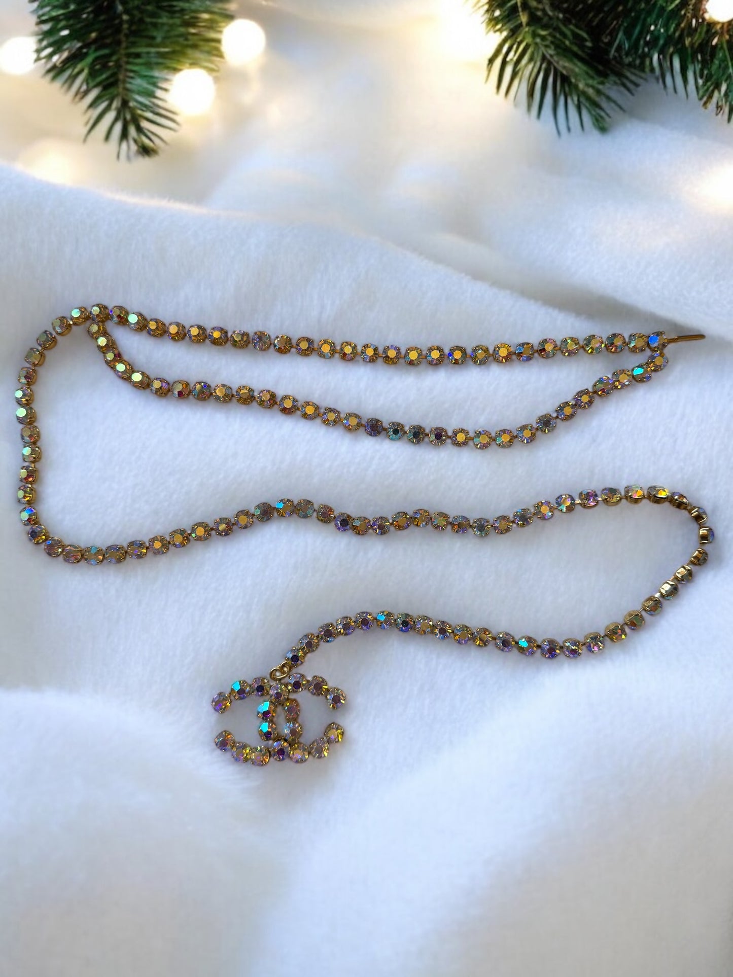 Chanel 1995 Barbie Collection Aurora Rhinestones Belt