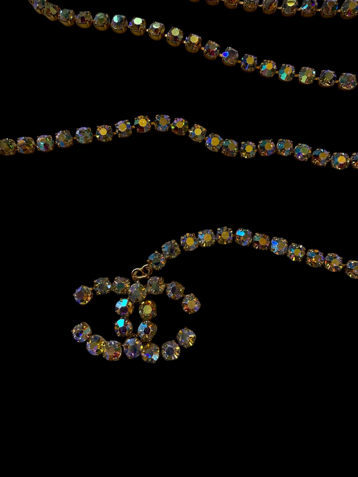 Chanel 1995 Barbie Collection Aurora Rhinestones Belt