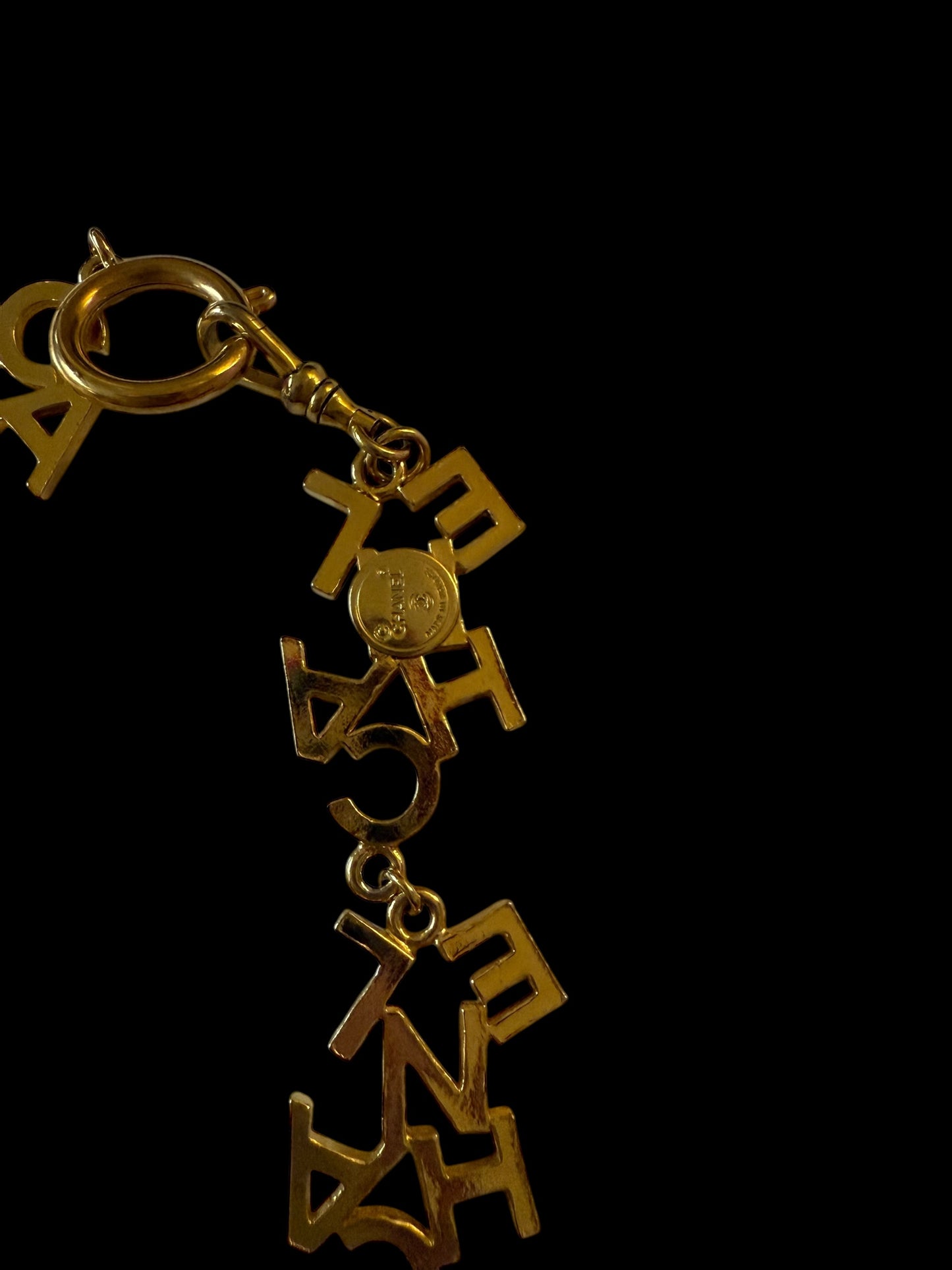 Chanel 70-80s Letter Logo Choker Necklace
