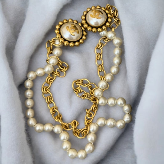 Chanel 1987 Documented Double CC Multistrand Vintage Brooch