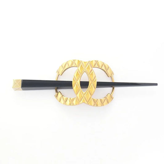 Chanel 2015 Gold Hair Quilted Accessory