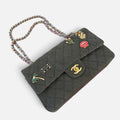 Chanel 2017 Coco Cuba Charms Medium Classic Double Flap Bag in Quilted Canvas