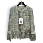 Chanel 2017 Paris Cuba Lesage Fringe Tweed Jacket Sz 36 – New w/ Extra Button