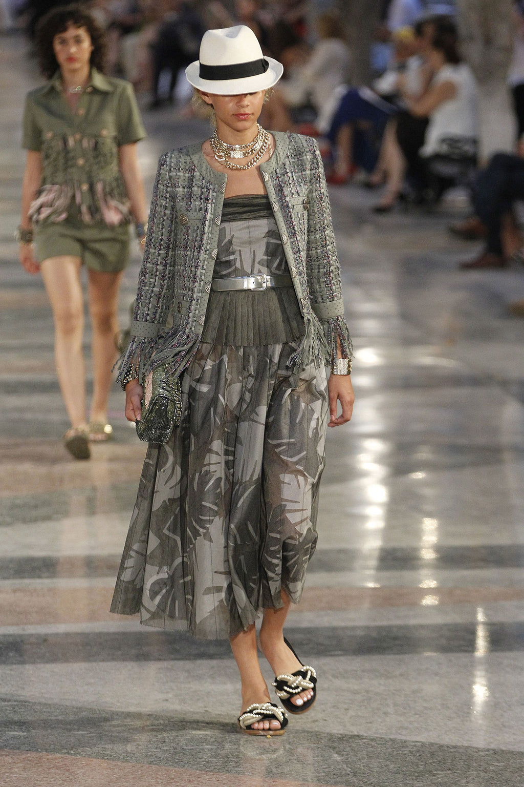Chanel 2017 Paris Cuba Lesage Fringe Tweed Jacket Sz 36 – New w/ Extra Button