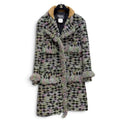 Chanel 2015 Paris Salzburg Multicolor Tweed Long Coat Sz 38