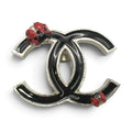 Chanel 2004 Ladybug CC Black Enamel Brooch